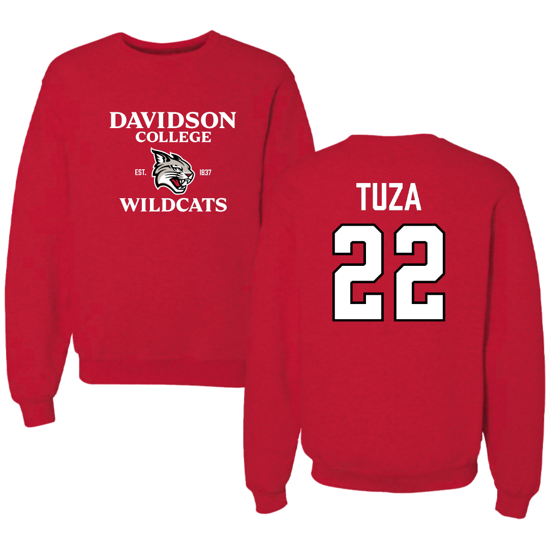 Davidson College Lacrosse (W) Red General Crewneck - #22 Elle Tuza