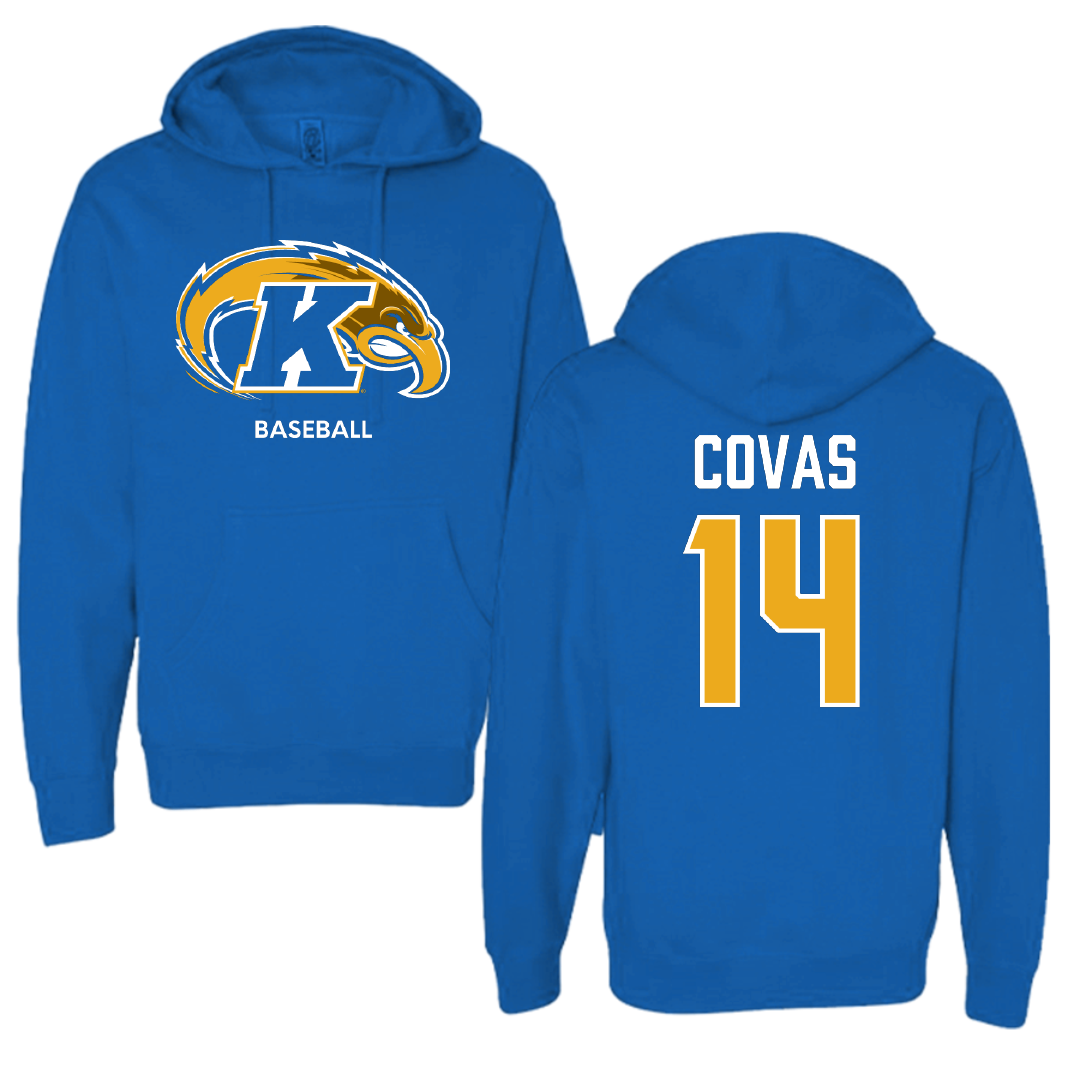 Kent State University Baseball Blue Hoodie - #14 Alejandro Covas