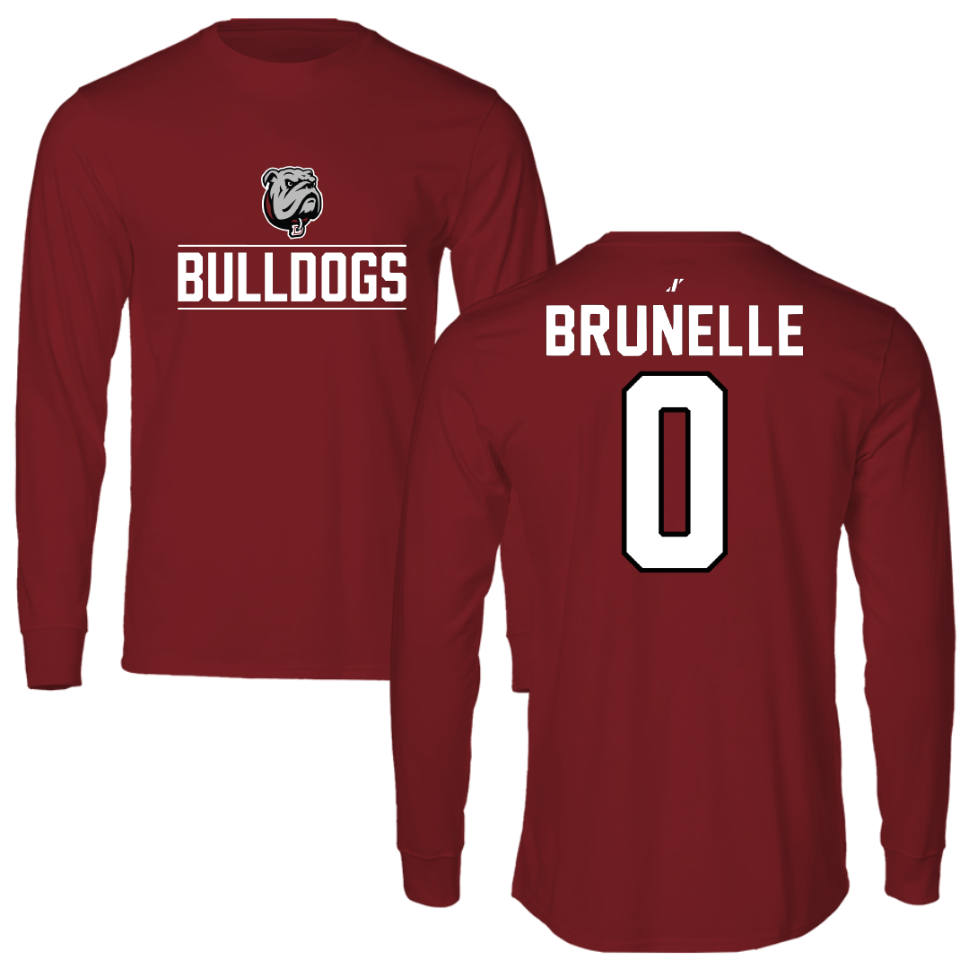Dean College Soccer Cardinal General Long Sleeve - #0 Nathan Brunelle