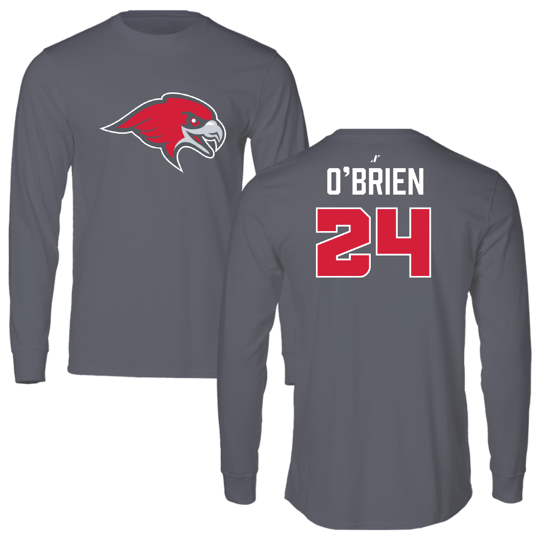 Montclair State University Baseball Dark Gray Long Sleeve - #24 Daniel O’Brien