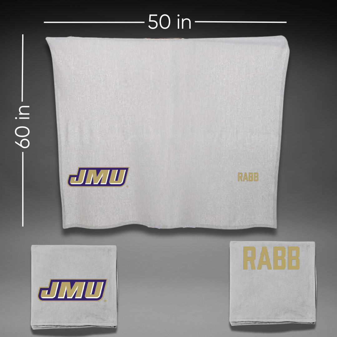 James Madison University Golf Gray Blanket - Hannah Rabb