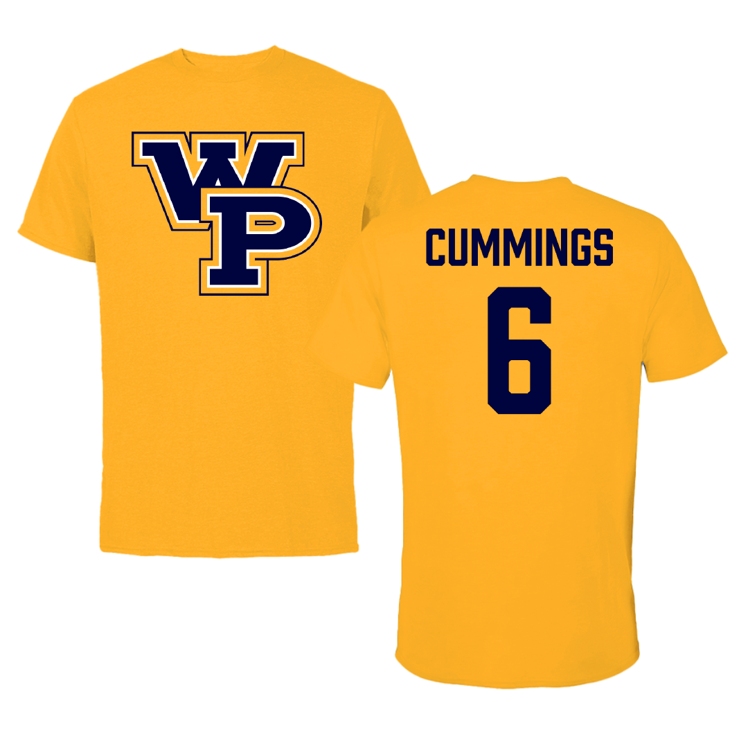 William Penn University Football Gold Performance Tee - #6 Kameron Cummings