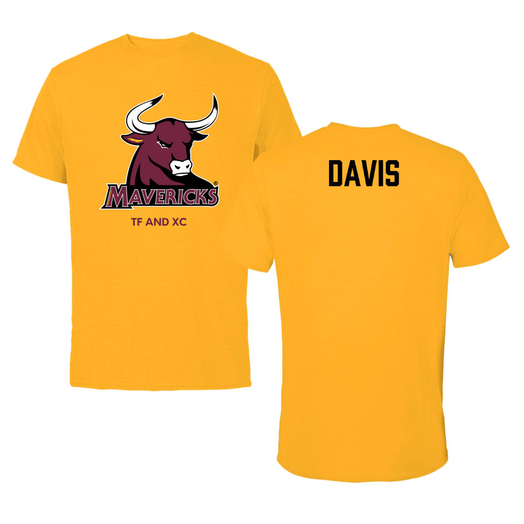 Colorado Mesa University TF and XC Gold Performance Tee - Dillon Davis