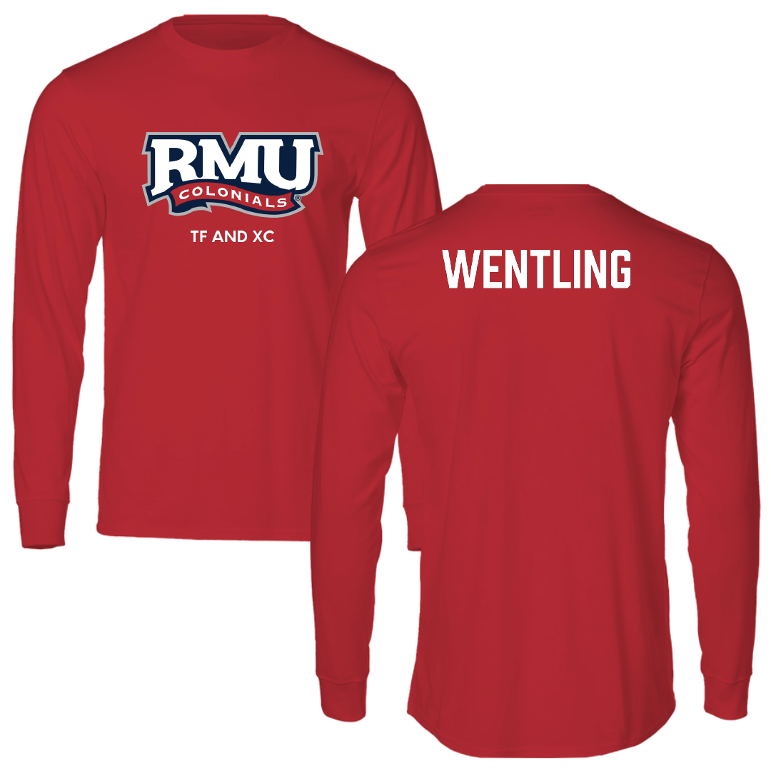 Robert Morris University TF and XC Red Performance Long Sleeve - Nathan Wentling