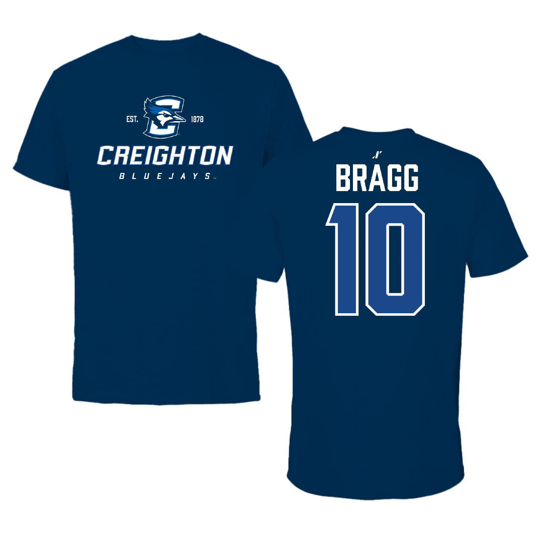Creighton University Soccer Navy General Tee - #10 Anna Bragg