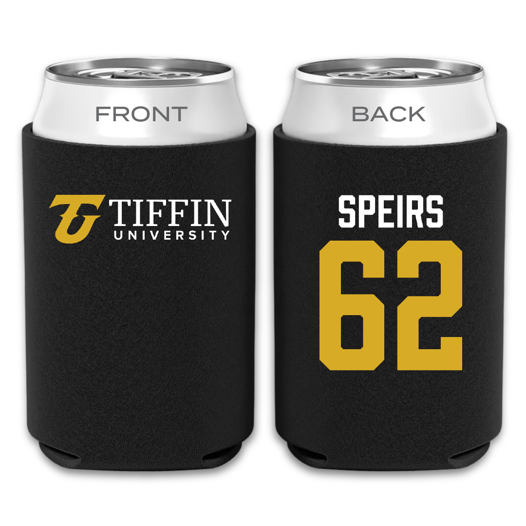 Tiffin University Soccer Black Can Cooler - #62 Tristan Speirs