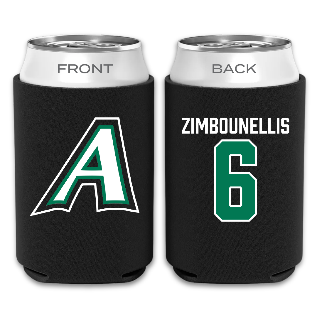 Adams State University Soccer Black Can Cooler - #6 Tyler Zimbounellis