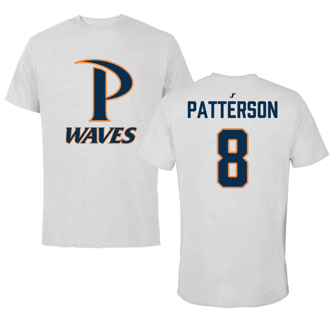 Pepperdine University Baseball Light Gray Performance Tee - #8 Daniel Patterson