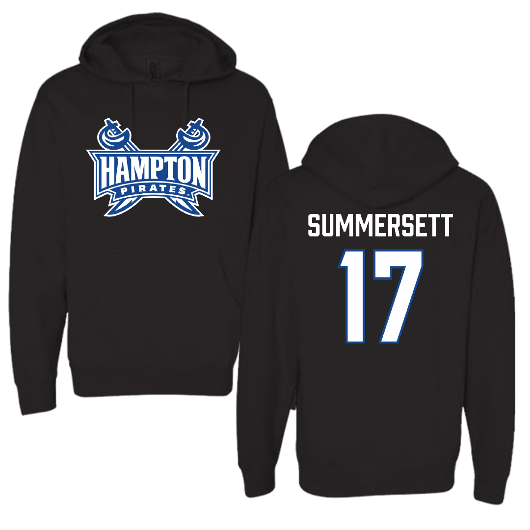 Hampton University Football Black Hoodie - #17 James Summersett