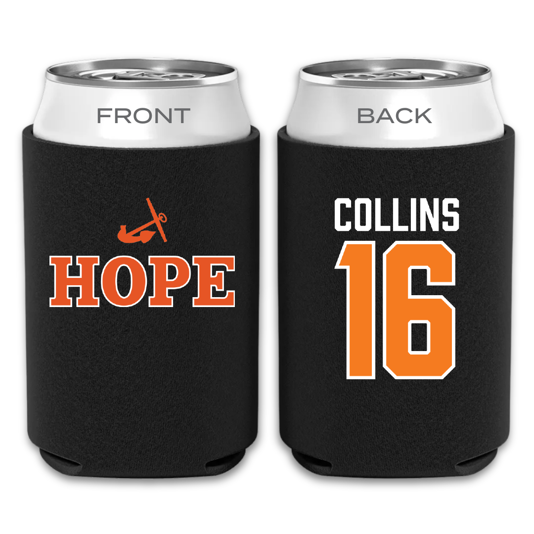 Hope College Football Black Can Cooler - #16 Bryce Collins