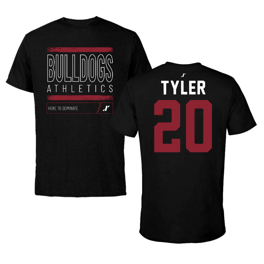Dean College Soccer Black Dominate Tee - #20 Clay Tyler