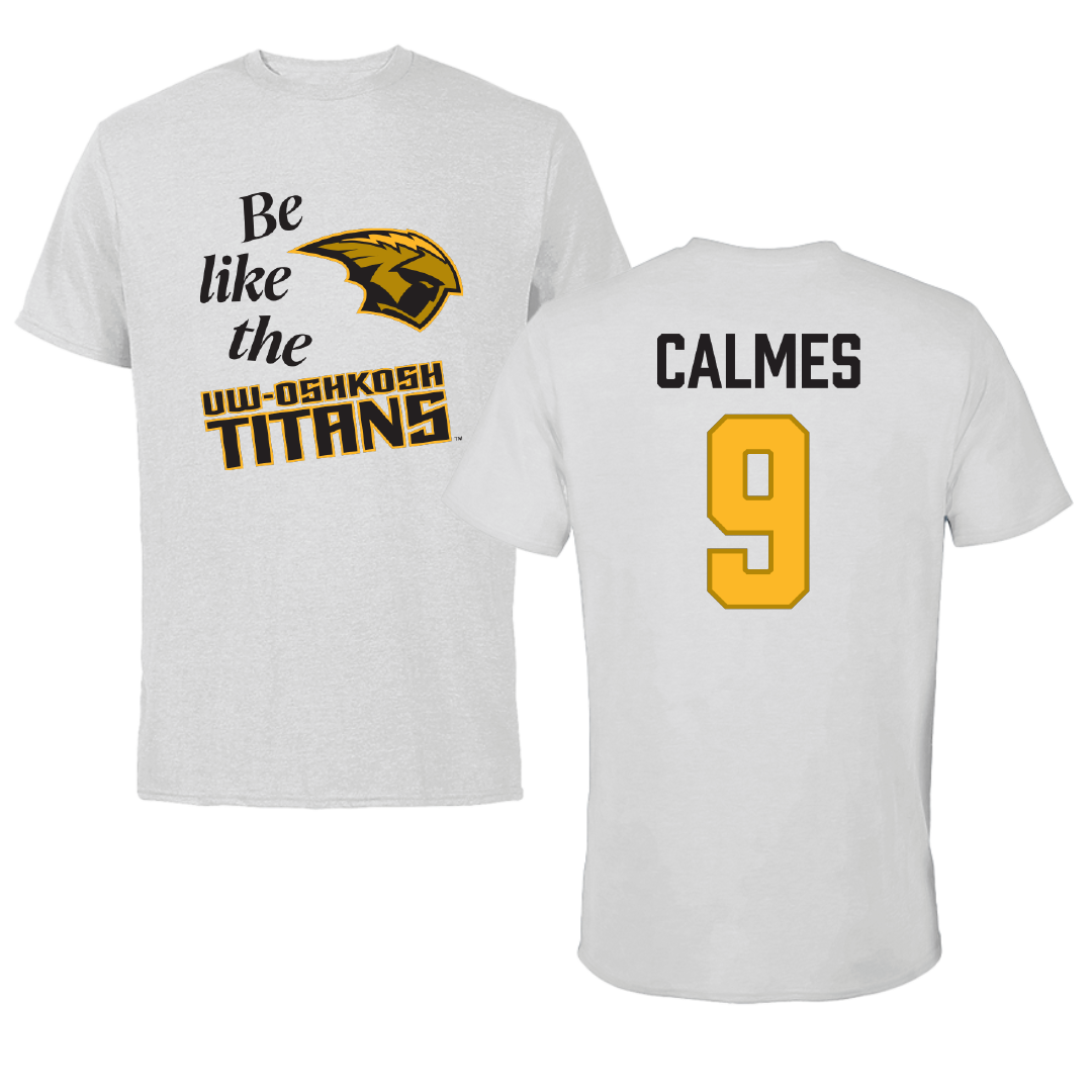 University of Wisconsin-Oshkosh Softball Light Gray Be Like Us Tee - #9 Skyler Calmes