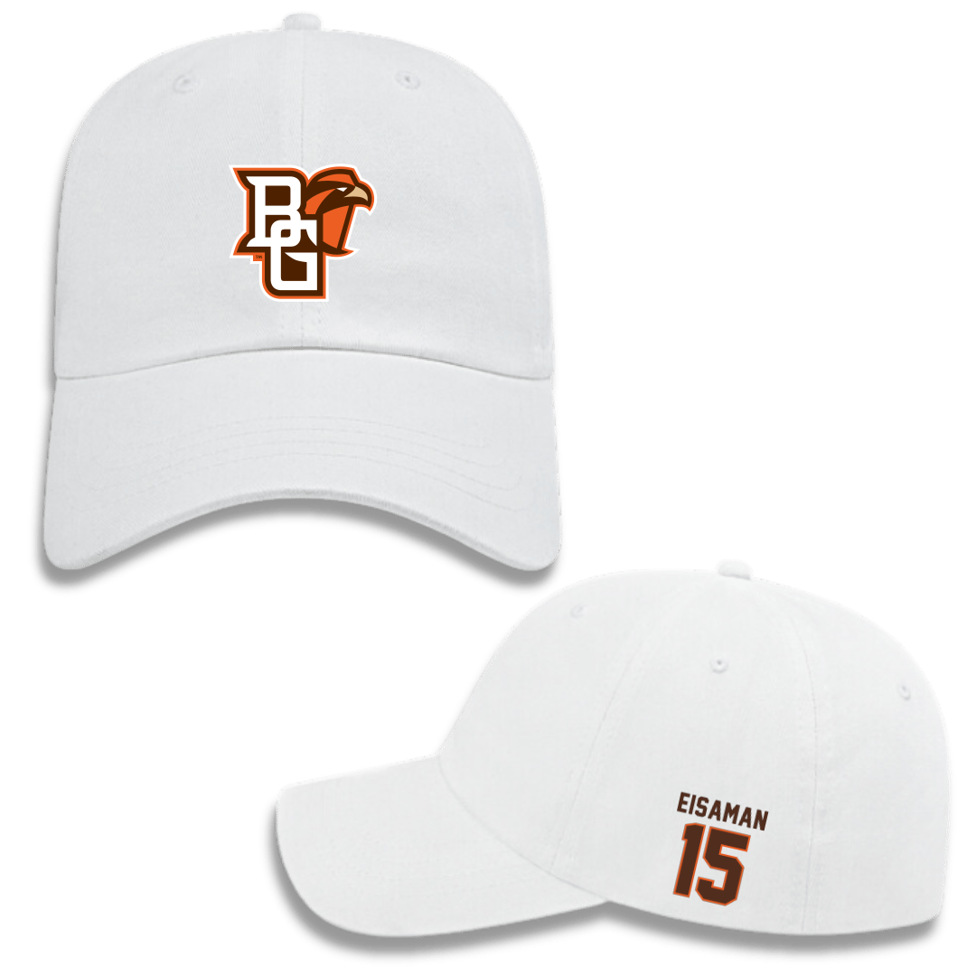 Bowling Green State University Basketball (M) White Hat - #15 Ryan Eisaman