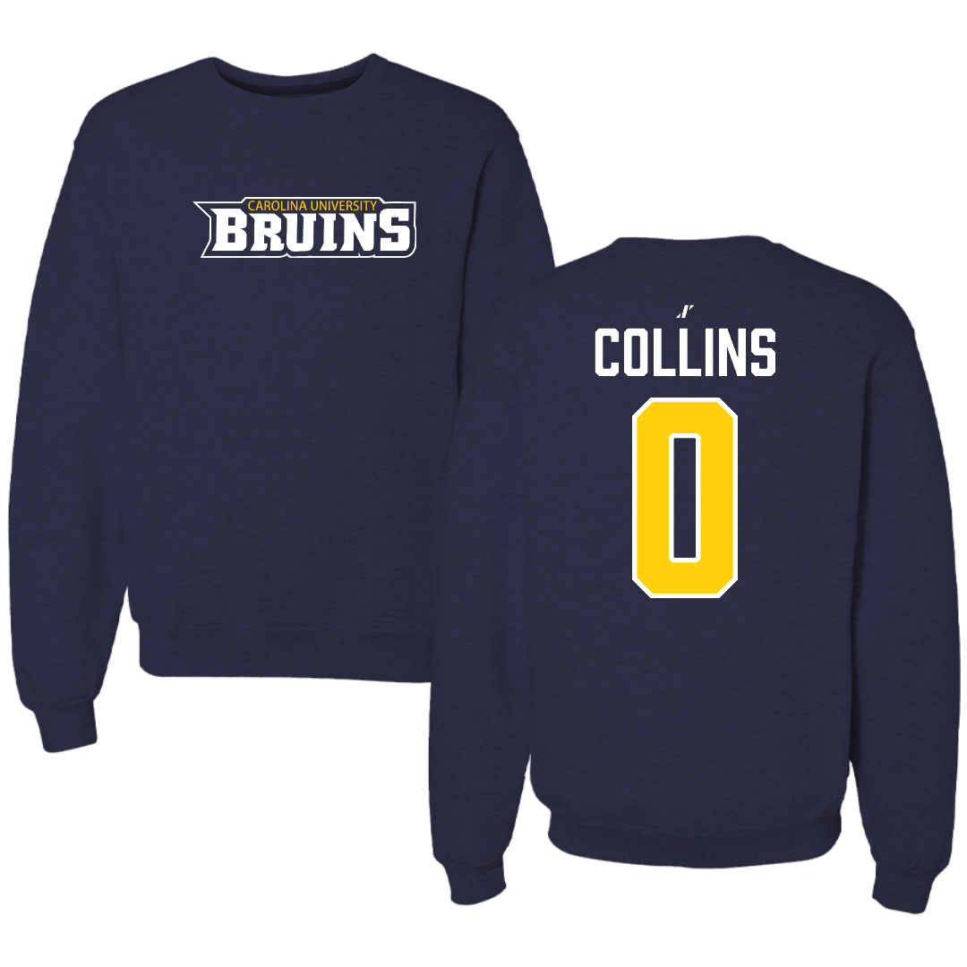 Carolina University Soccer Navy Crewneck - #0 Laurel Collins