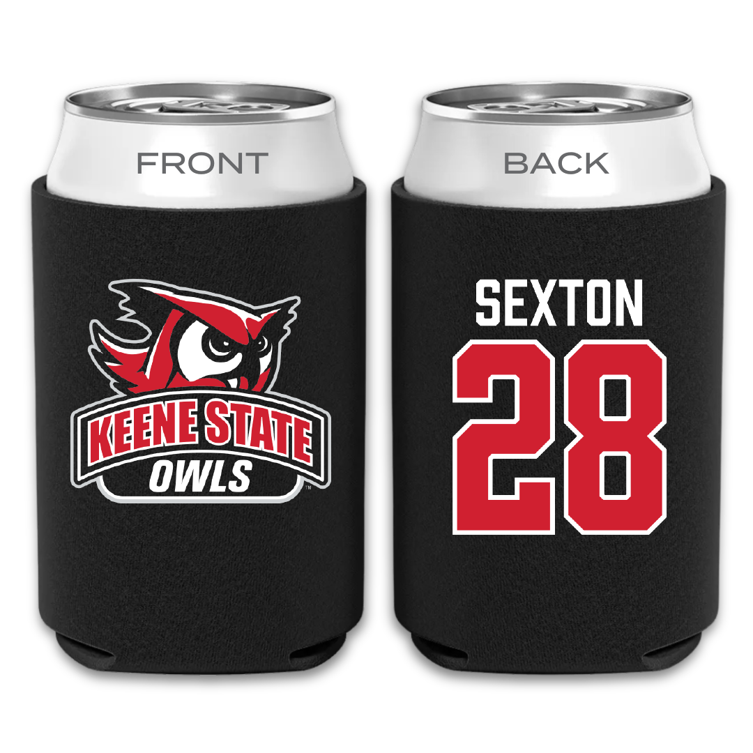 Keene State College Lacrosse Black Can Cooler - #28 Shawn Sexton