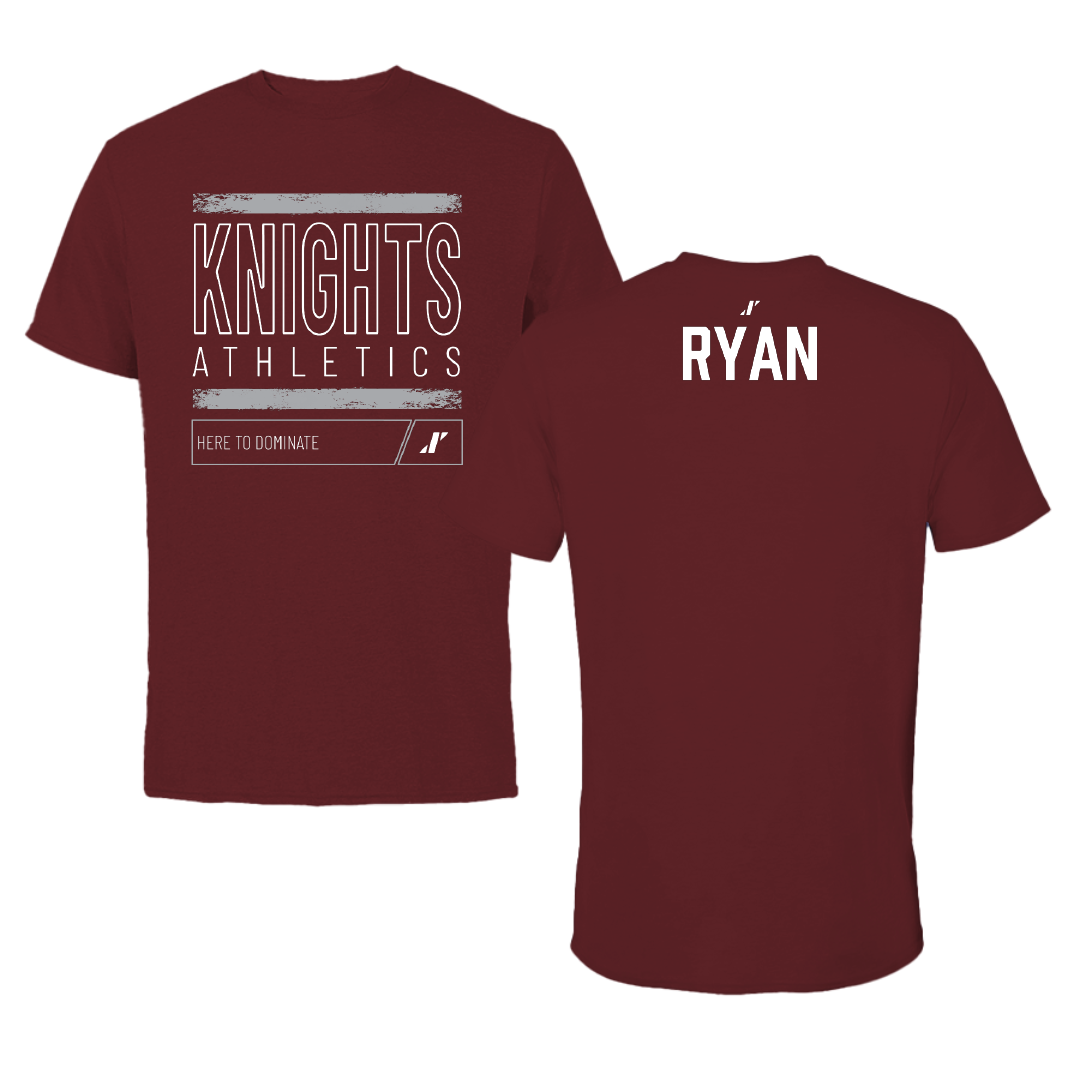 Bellarmine University Wrestling (M) Maroon Dominate Performance Tee - Damion Ryan