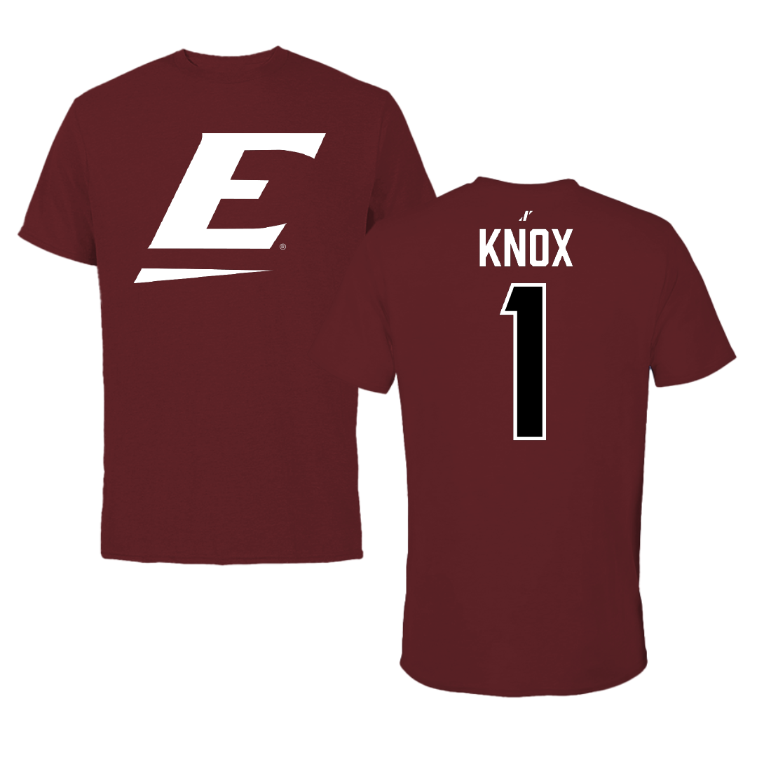 Eastern Kentucky University Basketball Maroon Performance Tee - #1 Amarr Knox