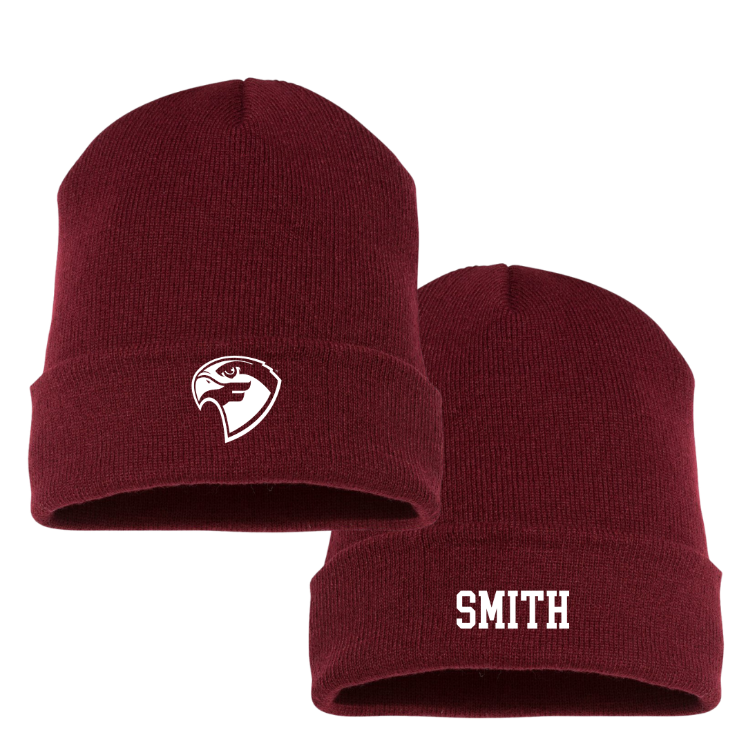 Fairmont State University Football Maroon Beanie - #24 Gavin Smith