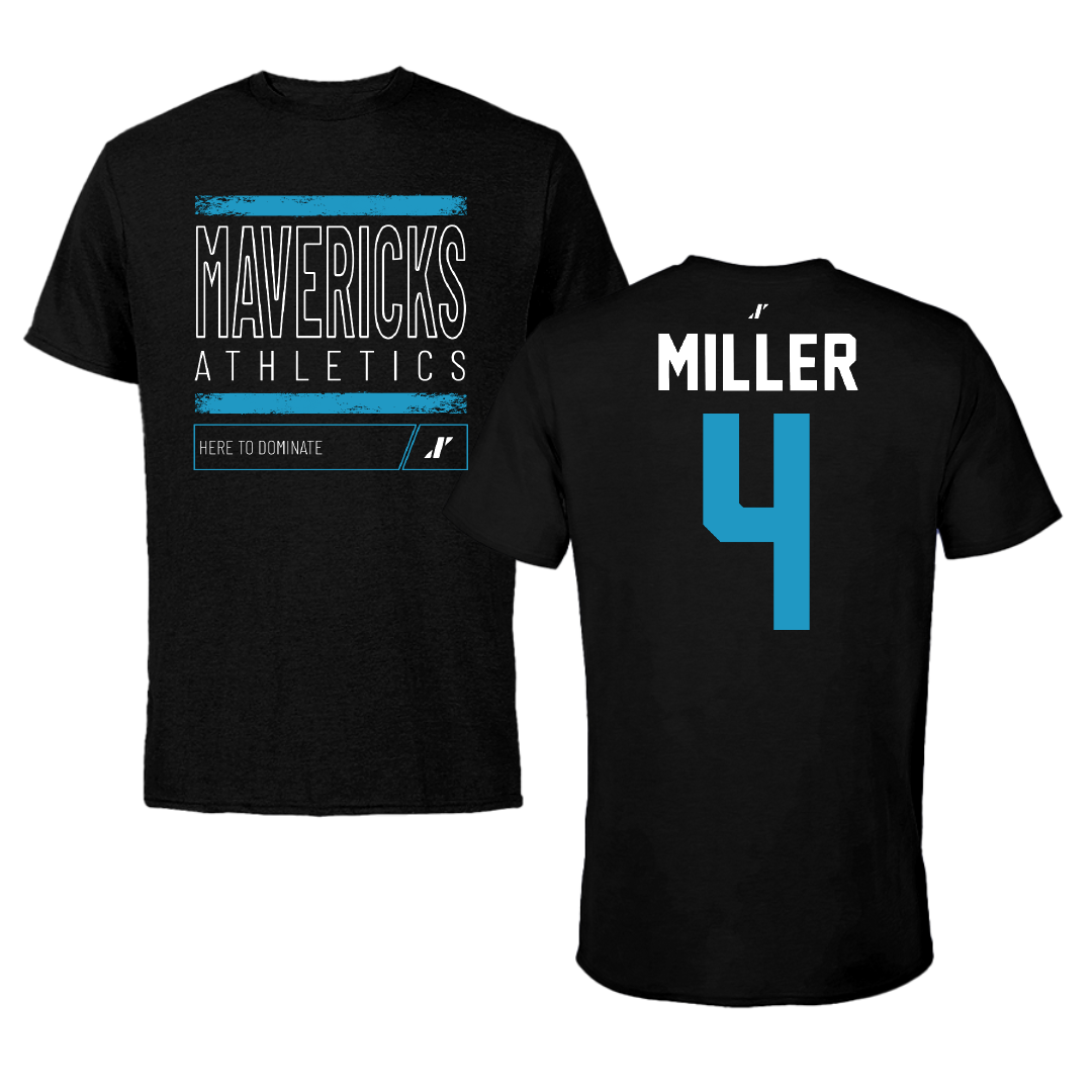 Mercy University Basketball Black Dominate Performance Tee - #4 Morgan Miller