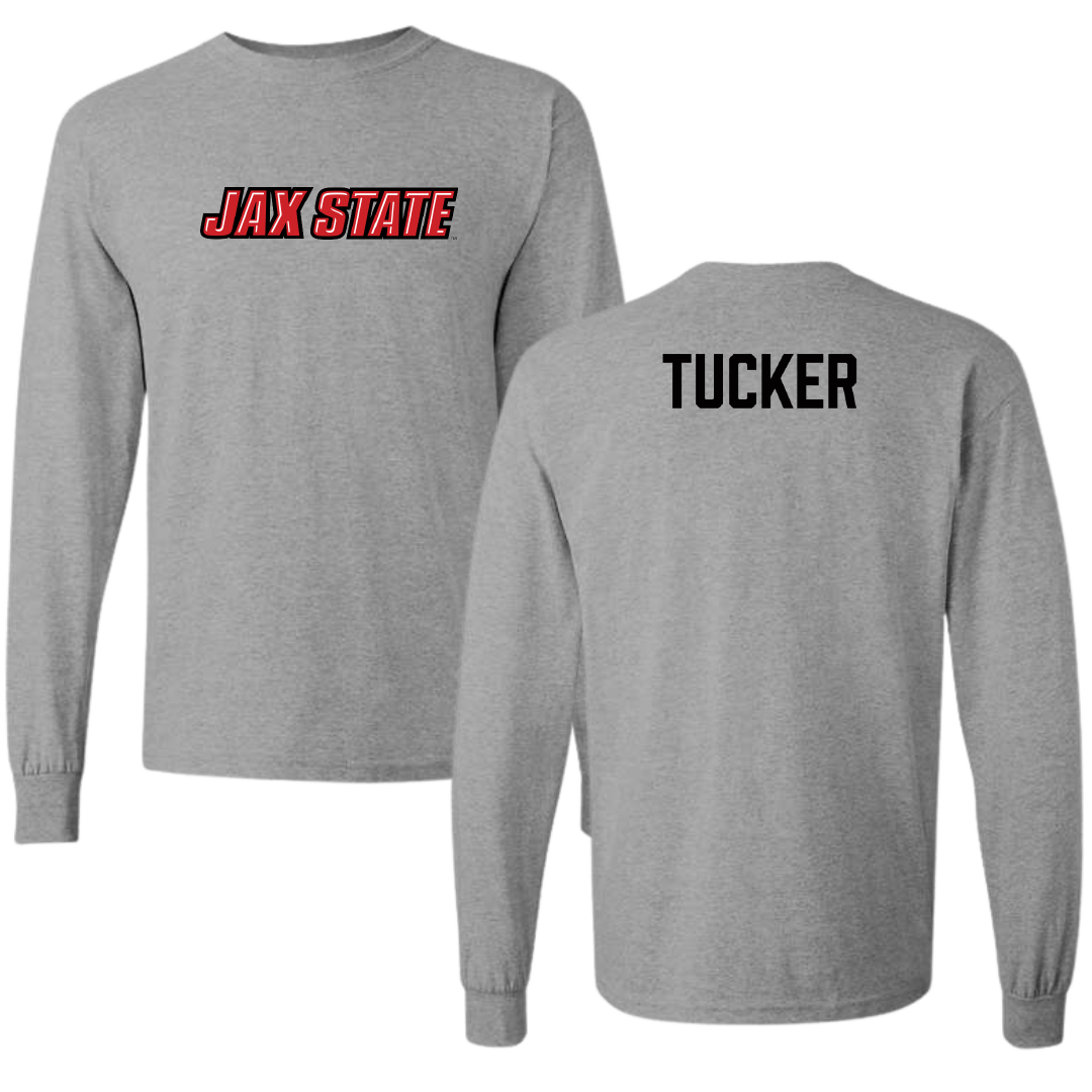 Jacksonville State University TF and XC Sport Gray Long Sleeve - Hailey Tucker