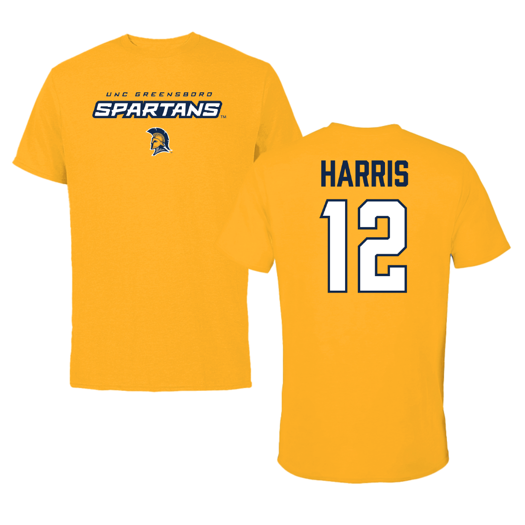 UNC Greensboro Basketball (W) Gold Performance Tee - #12 Ciara Harris