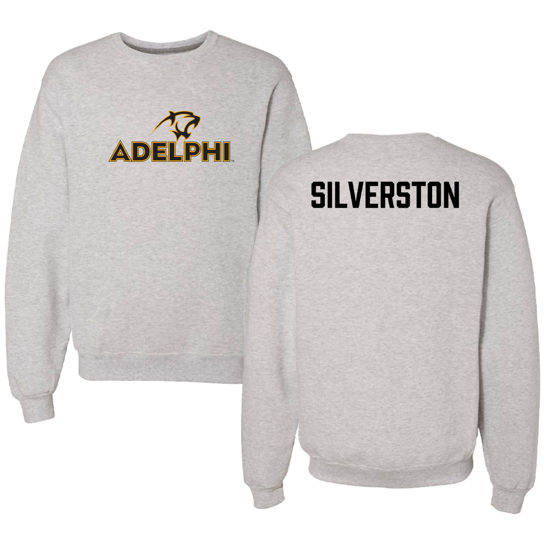 Adelphi University Tennis (M) Gray Crewneck - Leo Silverston