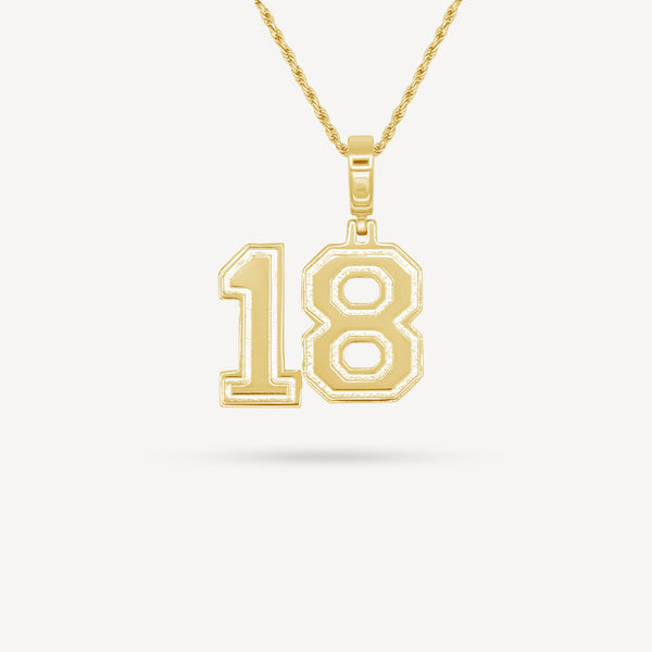 Gold Presidents Pendant and Chain - #18 Kade Higgins