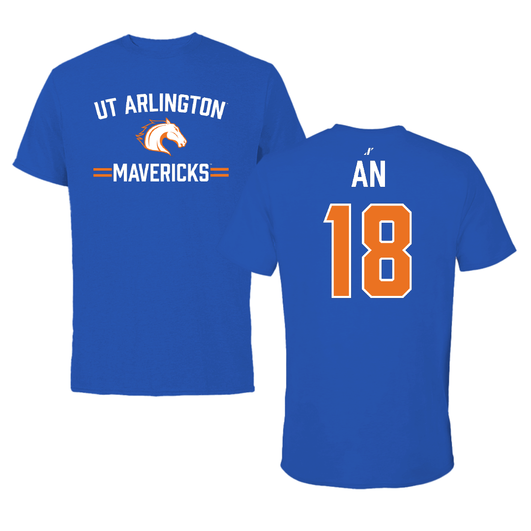 University of Texas at Arlington Baseball Blue General Tee - #18 David An