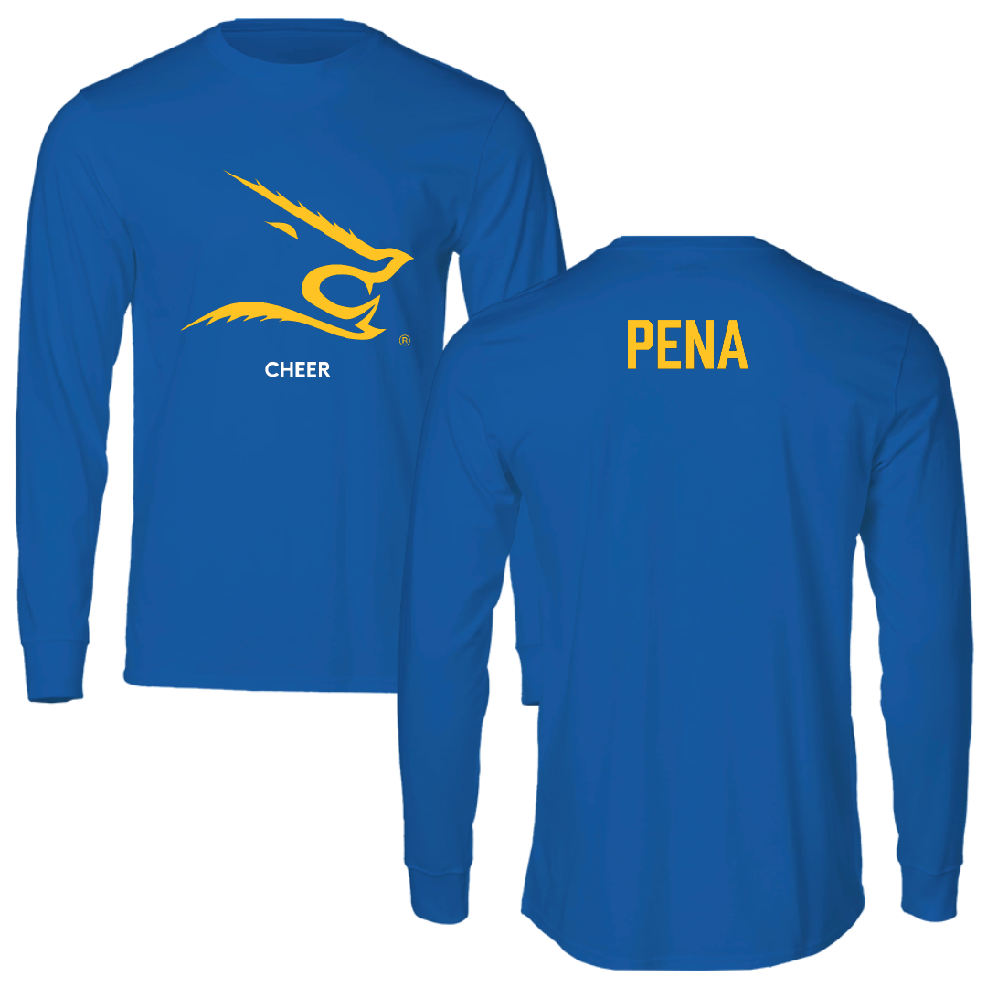 Texas A&M University-Kingsville Cheer Blue Performance Long Sleeve - Isaac Pena
