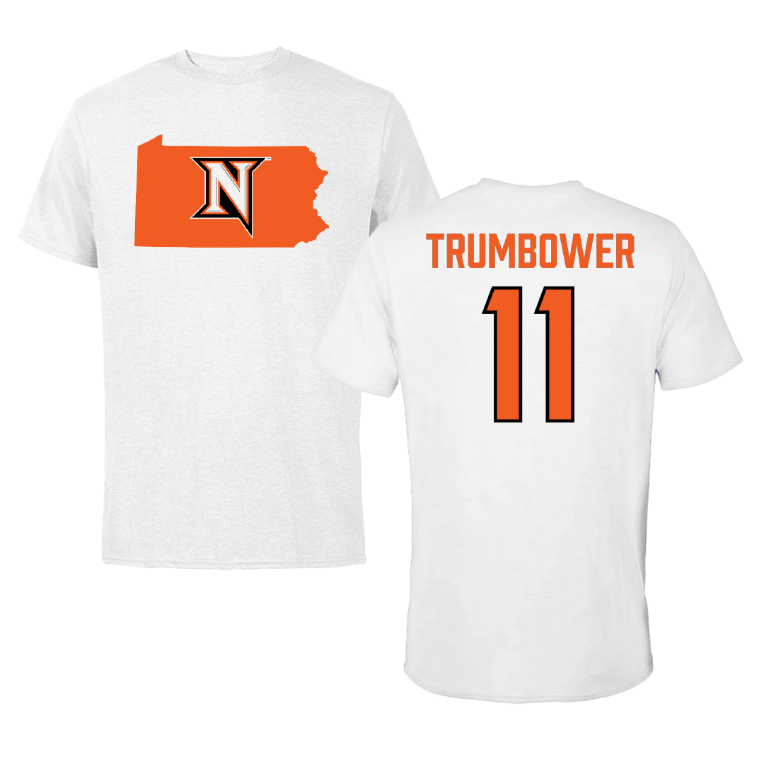 Northampton Community College Soccer (M) White State Tee - #11 Corey Trumbower