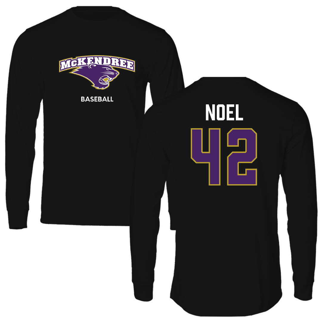 McKendree University Baseball Black Performance Long Sleeve - #42 Shane Noel