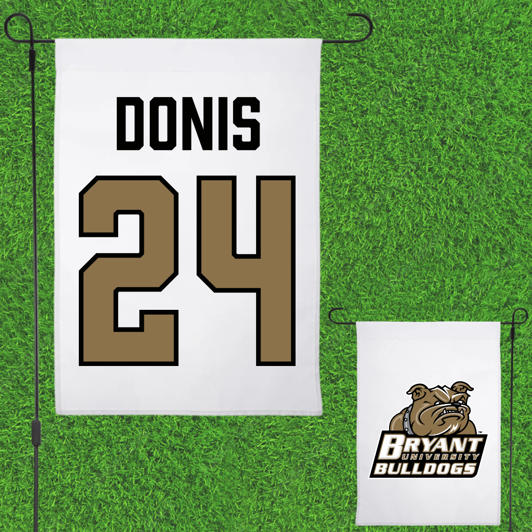 Bryant University Lacrosse (W) White Garden Flag - #24 Sierra Donis
