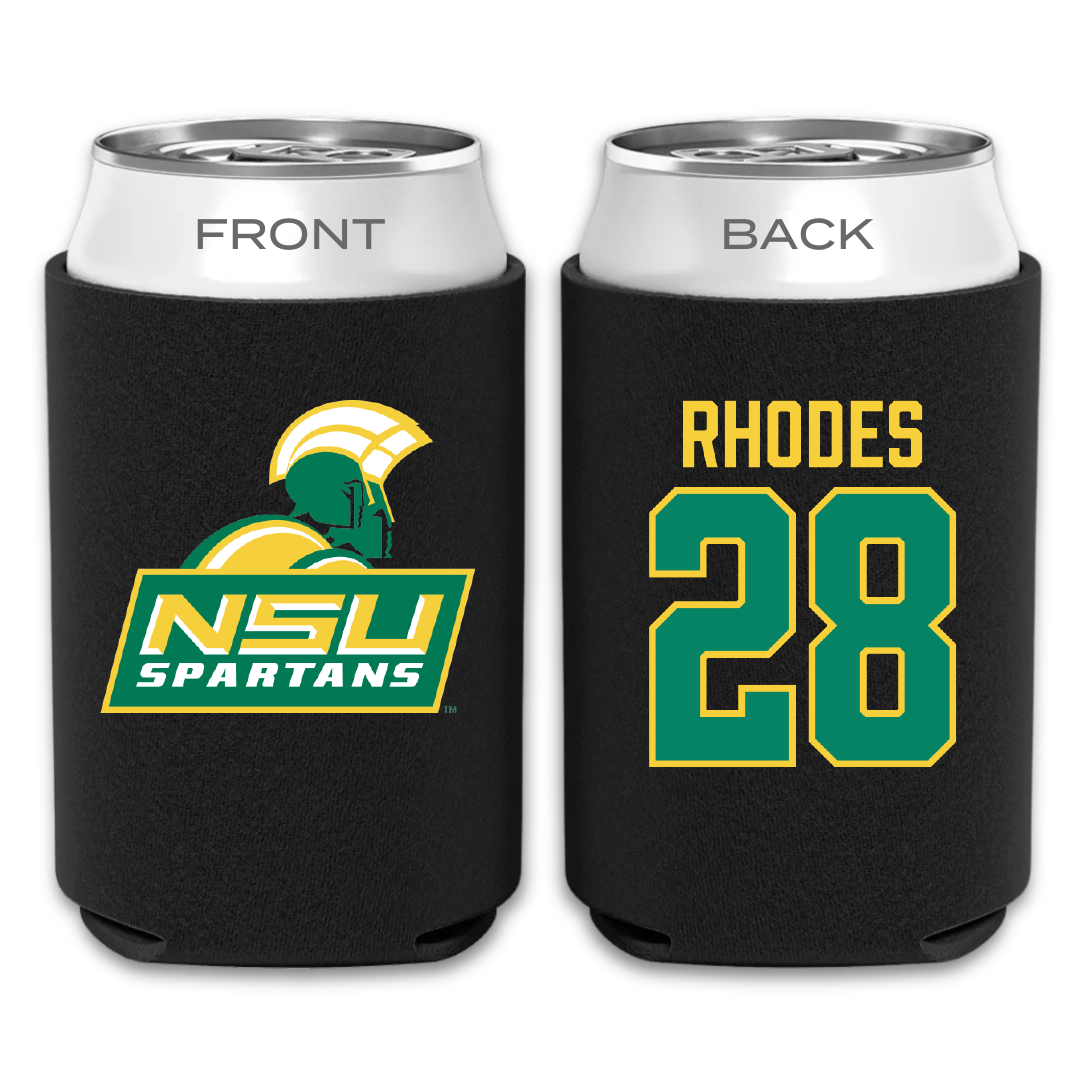 Norfolk State University Baseball Black Can Cooler - #28 Terrence Rhodes