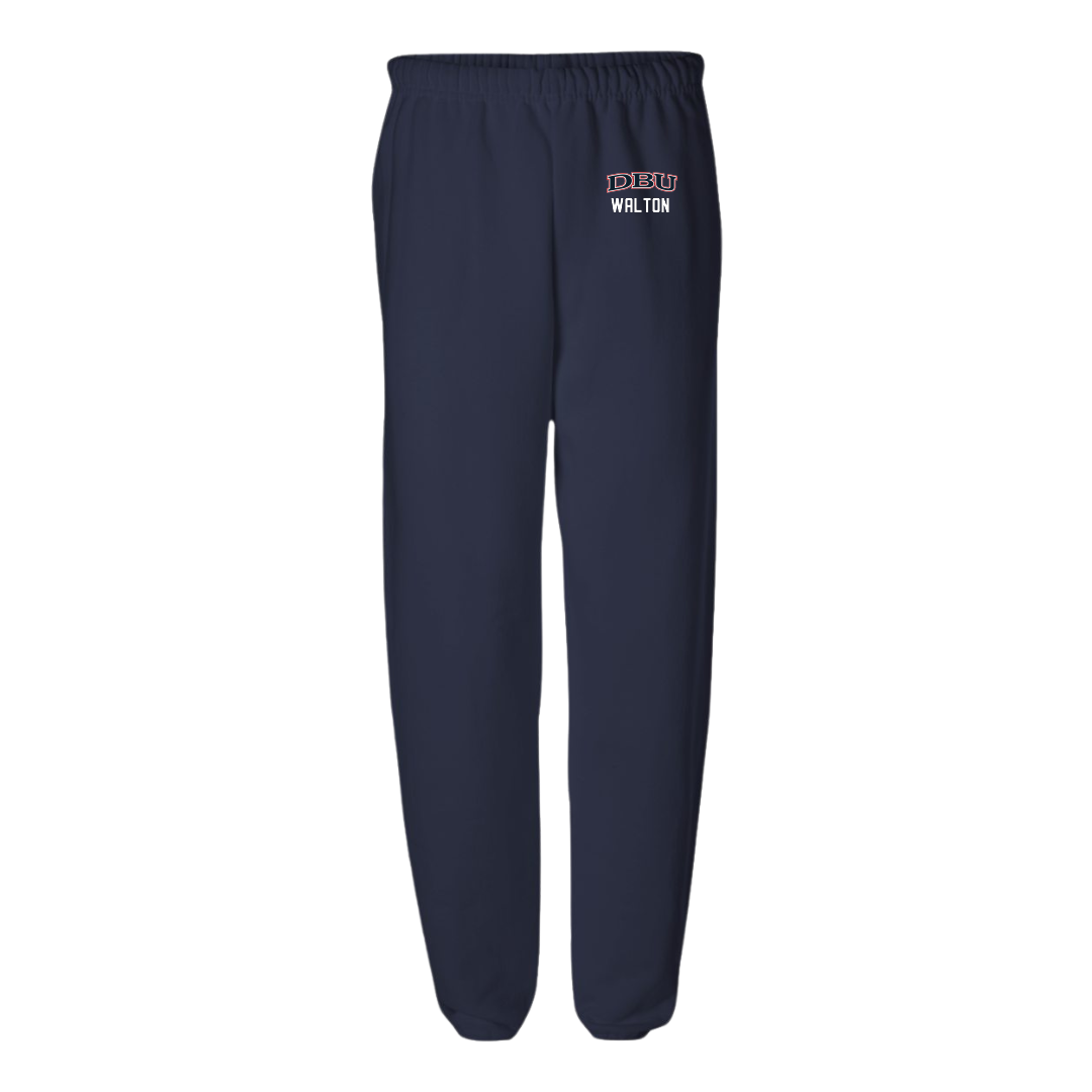 Dallas Baptist University Volleyball (W) Navy Sweatpants - #7 Aryn Walton