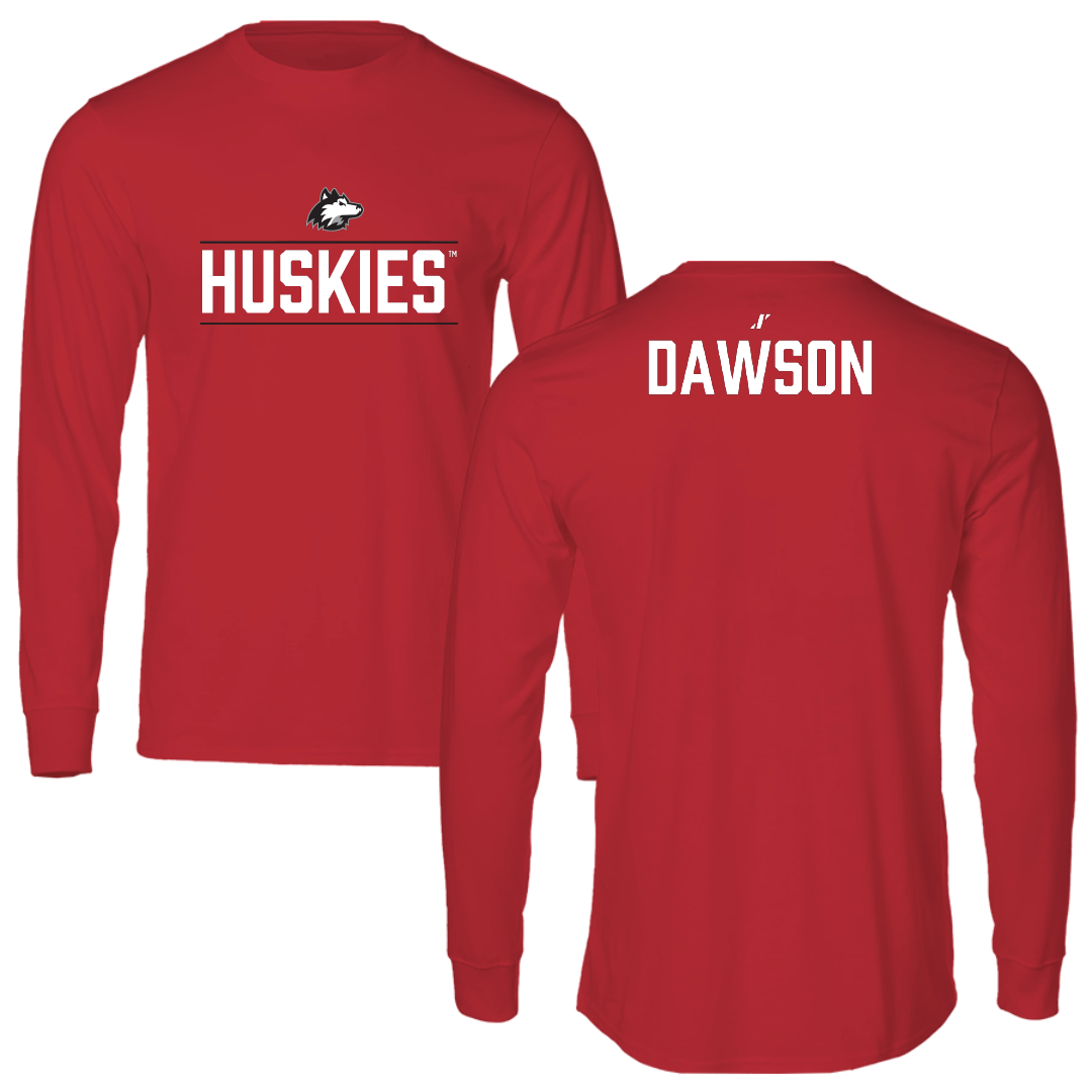 Northern Illinois University Wrestling Red General Performance Long Sleeve - Devon Dawson