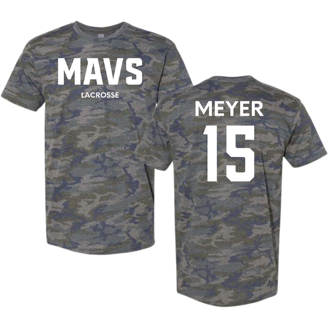 Mercy University Lacrosse (W) Vintage Camo Tee - #15 Kayden Meyer