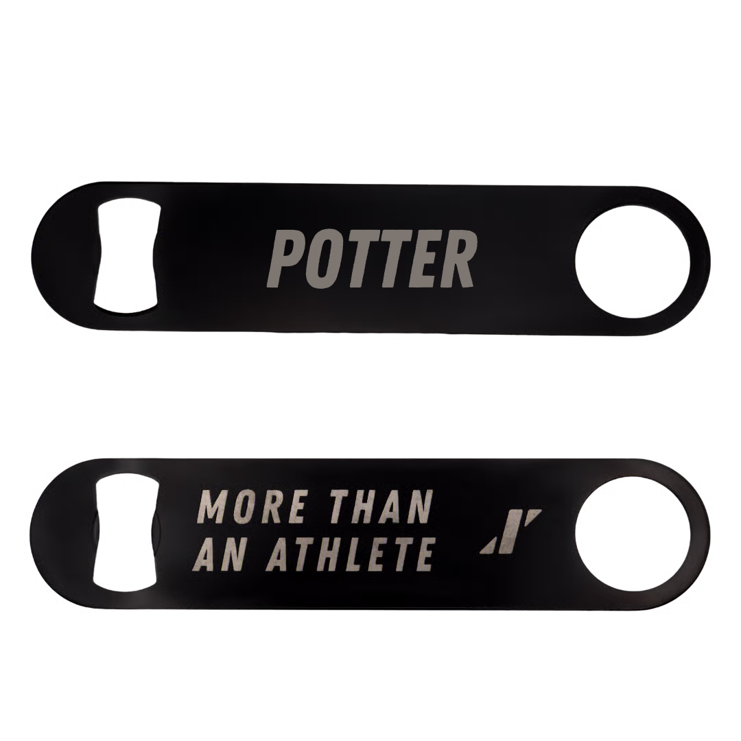 Football Black Bottle Opener - Angel Potter