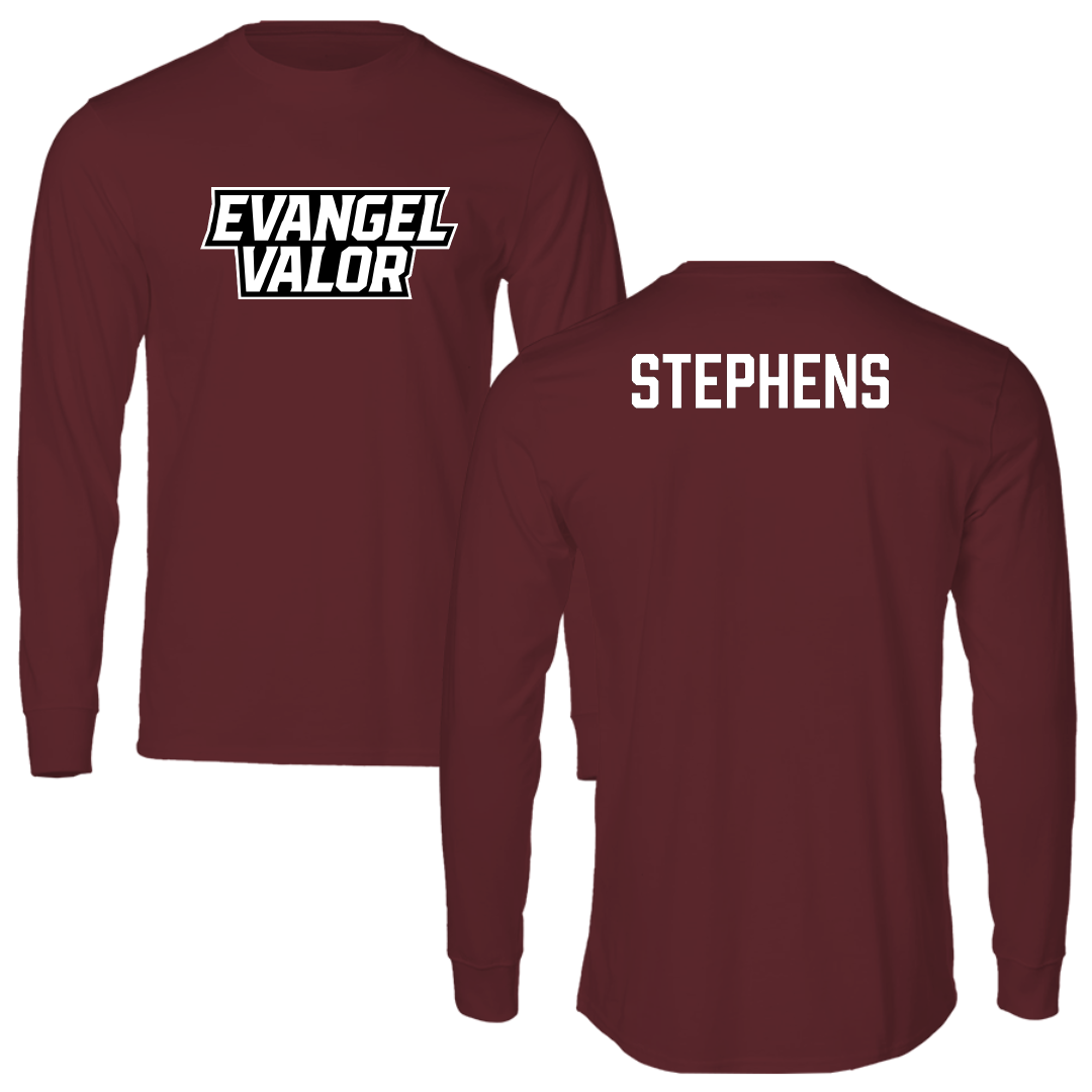 Evangel University TF and XC Maroon Performance Long Sleeve - Laiklyn Stephens