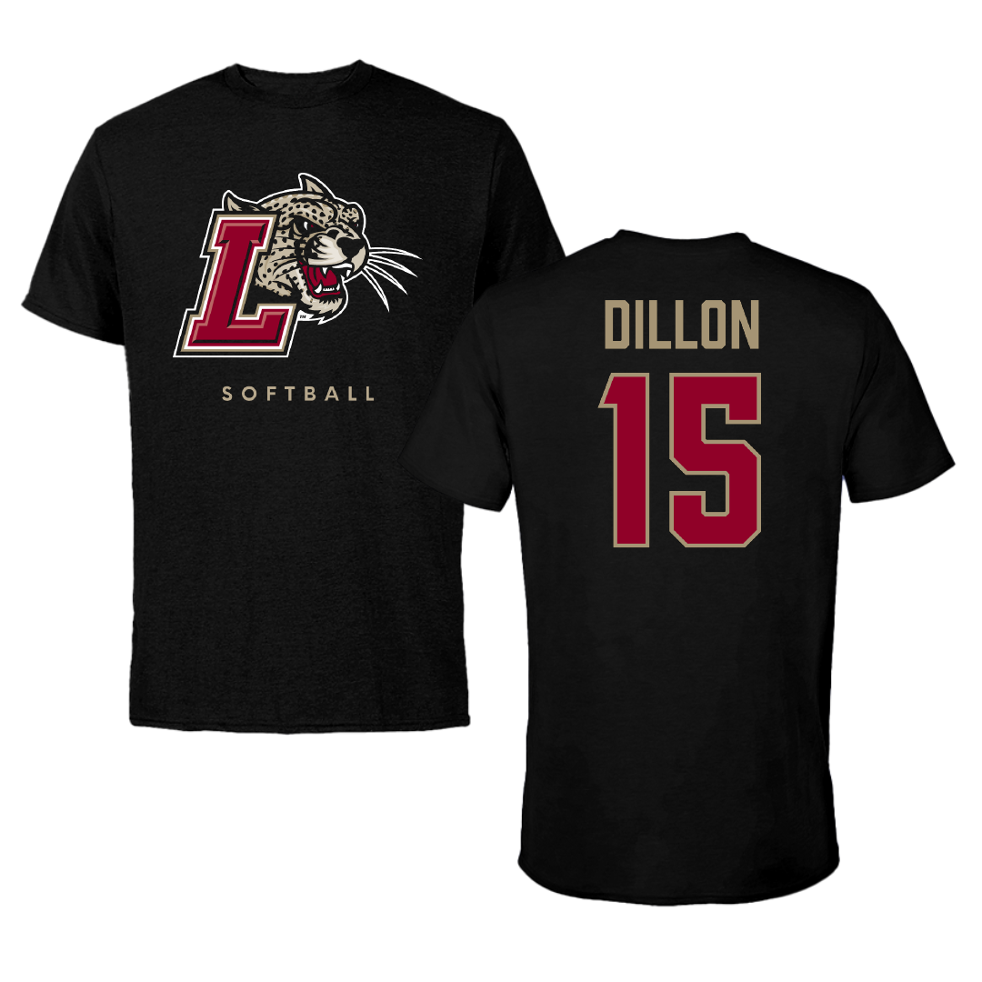 Lafayette College Softball Black Performance Tee - #15 Regan Dillon