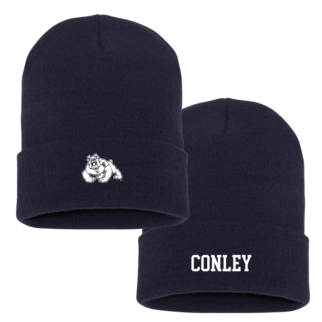 Fresno State University Soccer (W) Navy Beanie - #0 Ashton Conley