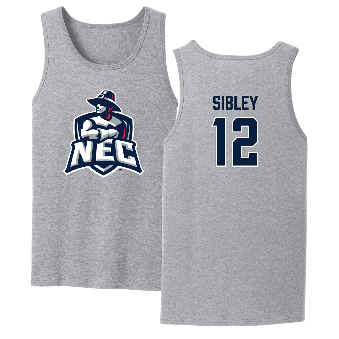 New England College Ice Hockey (M) Sport Gray Tank Top - #12 Gunnar Sibley