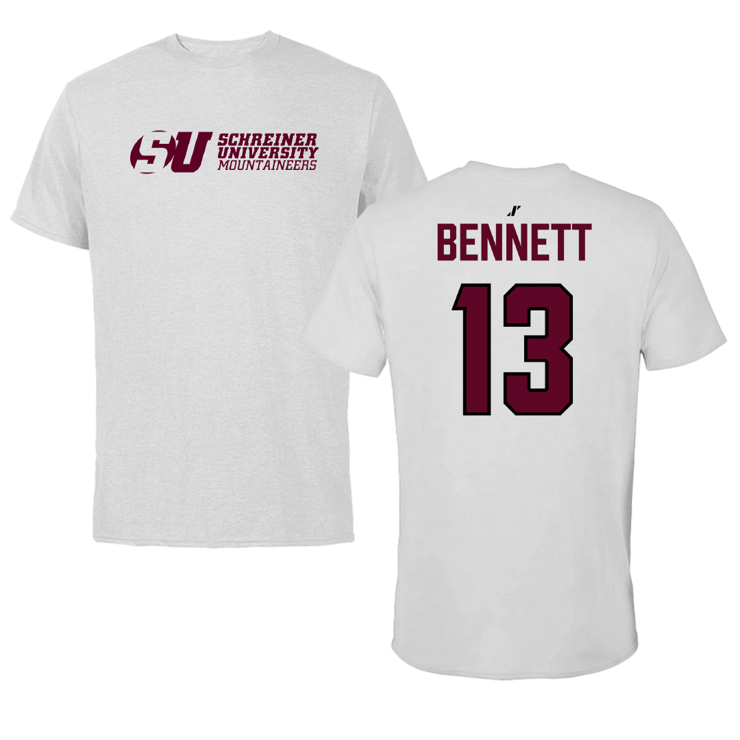 Schreiner University Baseball Light Gray Performance Tee - #13 Trey Bennett