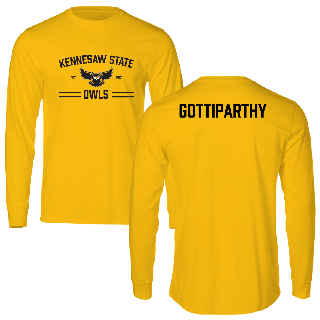 Kennesaw State University Tennis Gold General Long Sleeve - Amulika Gottiparthy