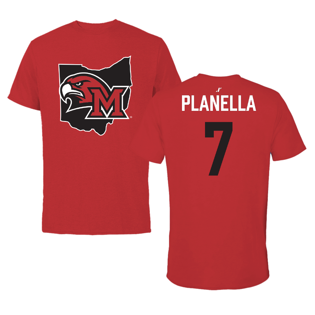 Miami University (Ohio) Basketball (W) Red State Performance Tee - #7 Clara Planella