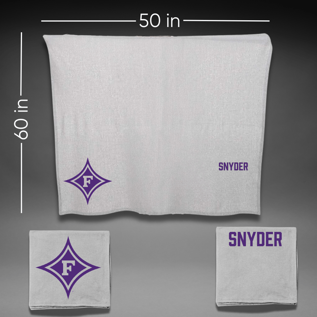 Furman University Tennis (M) Gray Blanket - Nicholas Snyder