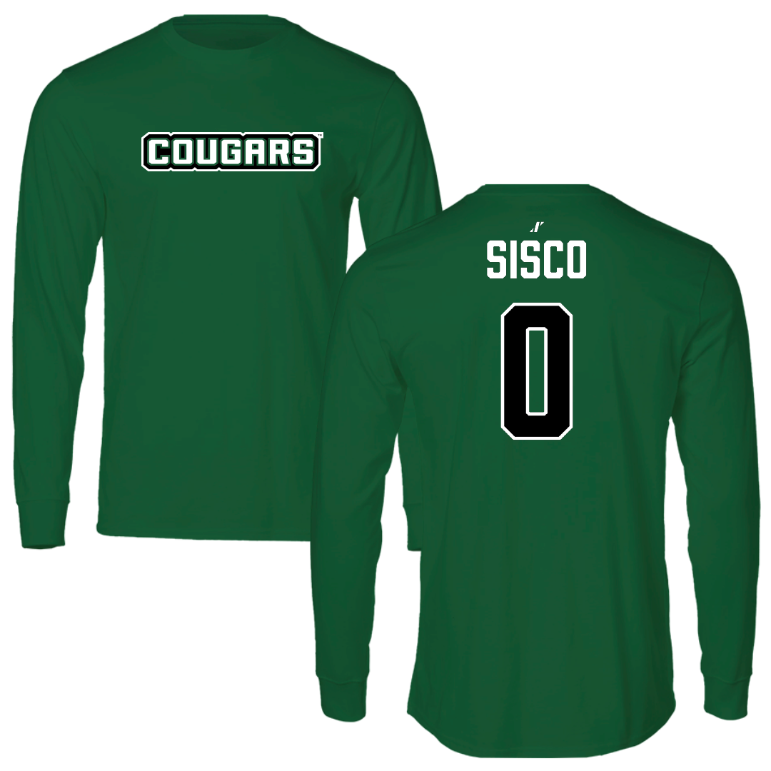 Chicago State University Basketball Green Performance Long Sleeve - #0 Chloe Sisco