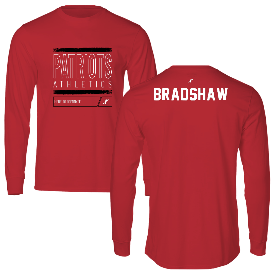 Dallas Baptist University TF and XC Red Dominate Performance Long Sleeve - Abbey Bradshaw