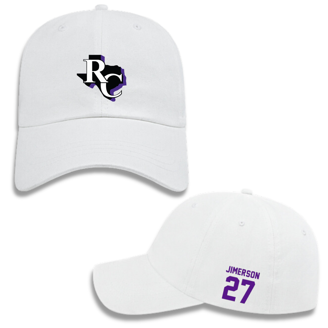 Ranger College Baseball White Hat - #27 CJ Jimerson