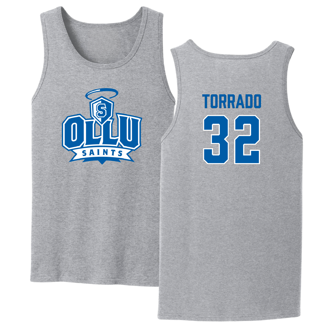 Our Lady of the Lake University Baseball Sport Gray Tank Top - #32 Kevin Torrado