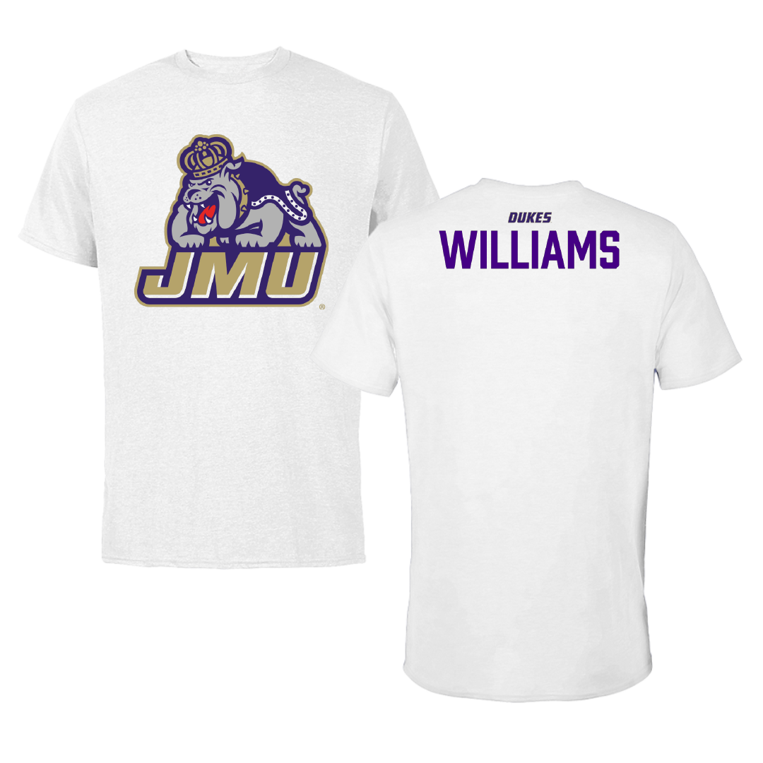James Madison University Tennis White Tee - Sophie Williams